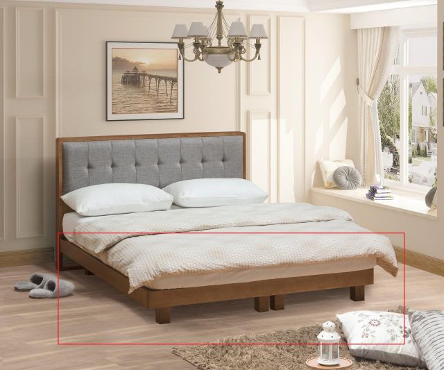 哥本哈根淺胡桃  5尺懸空床底